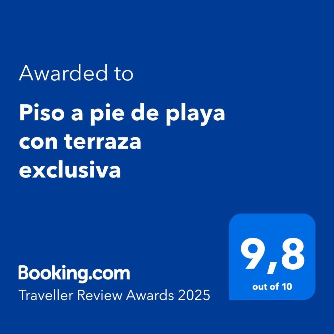 Piso A Pie De Playa Con Terraza Exclusiva Apartment Moana Bagian luar foto